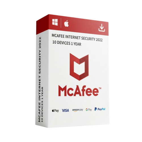 McAfee Internet Security 1 Year – 10 Devices Global (Bind Key)