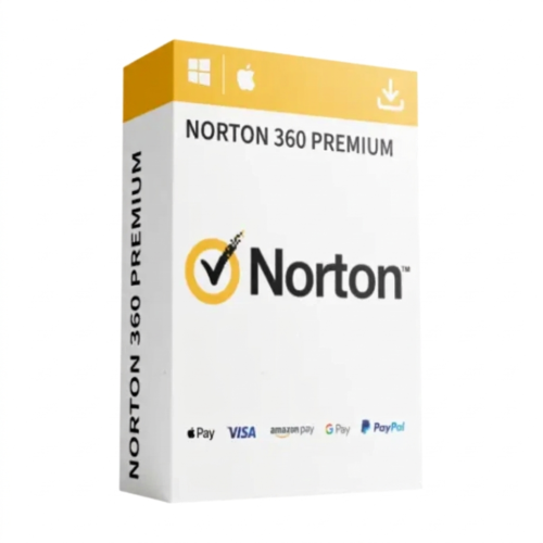 Norton 360 Premium 1 PC – 1 Year License (50GB Backup)