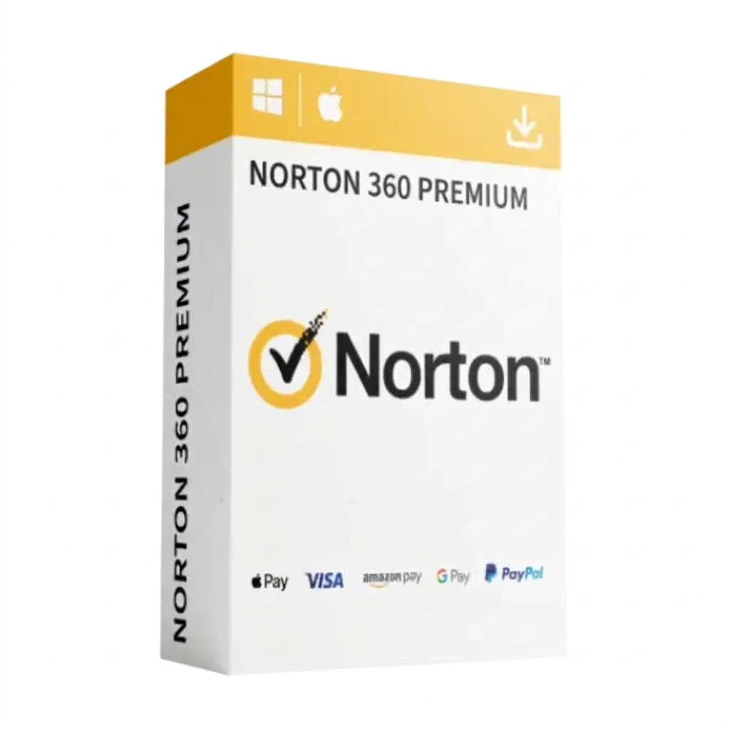 Norton 360 Premium 1 PC – 1 Year License (50GB Backup)